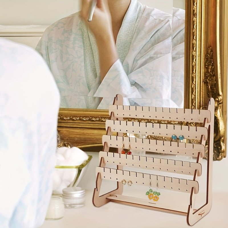 1 set wooden home jewelry holder