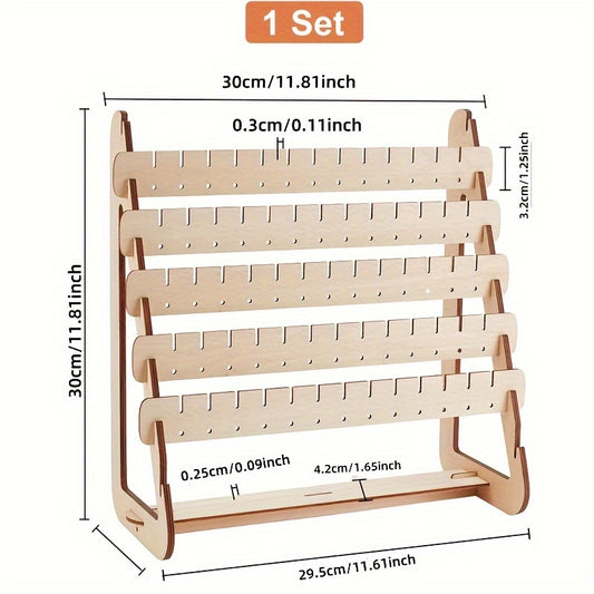 1 set wooden home jewelry holder